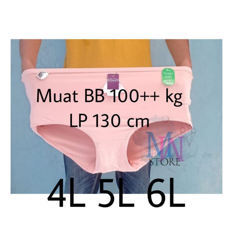 Sorex 1248 CD celana dalam wanita ekstra besar jumbo super soft XXXl XXXXL XXXXL 3XL 4XL 5XL QXL QQL