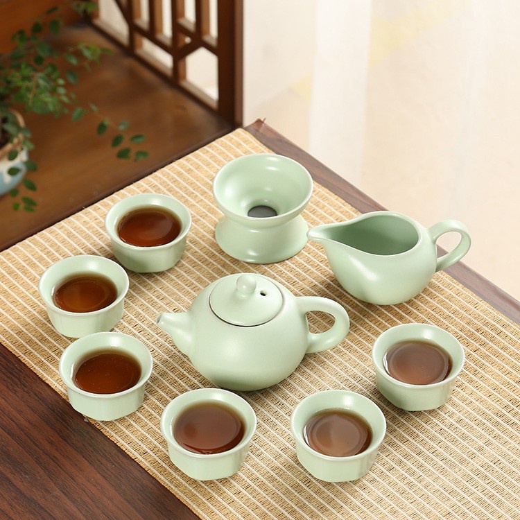 Chines Ceramic Tea Set Teko Teh Keramik 6 Cups 9in1