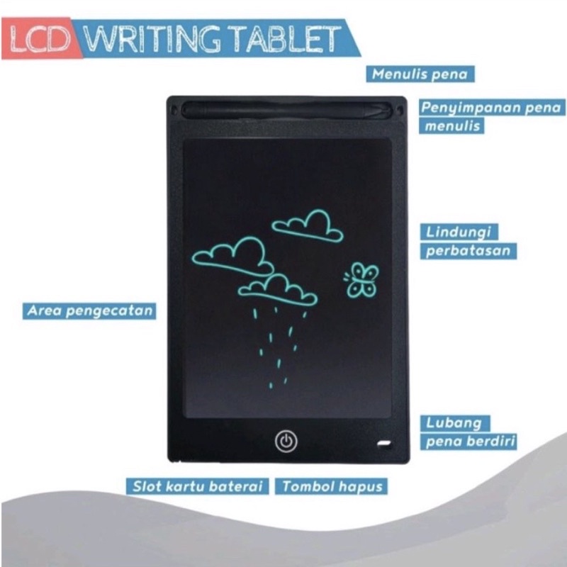 LCD Drawing Writting Tablet Papan Tulis Anak Tablet 8.5 inch untuk anak dan dewasa