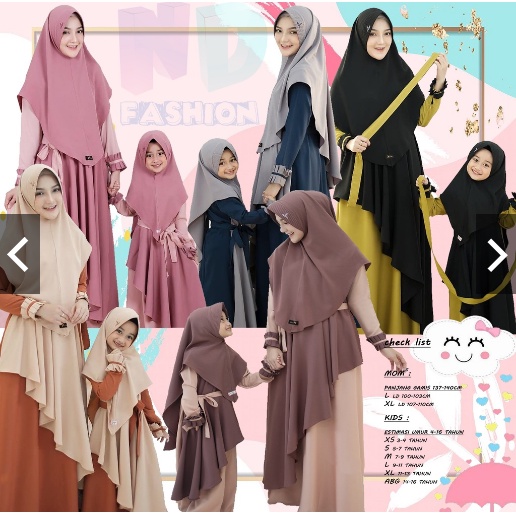 GAMIS TERBARU 2022 / GAMIS REMAJA / GAMIS COUPLE IBU DAN ANAK / GAMIS BUNDA