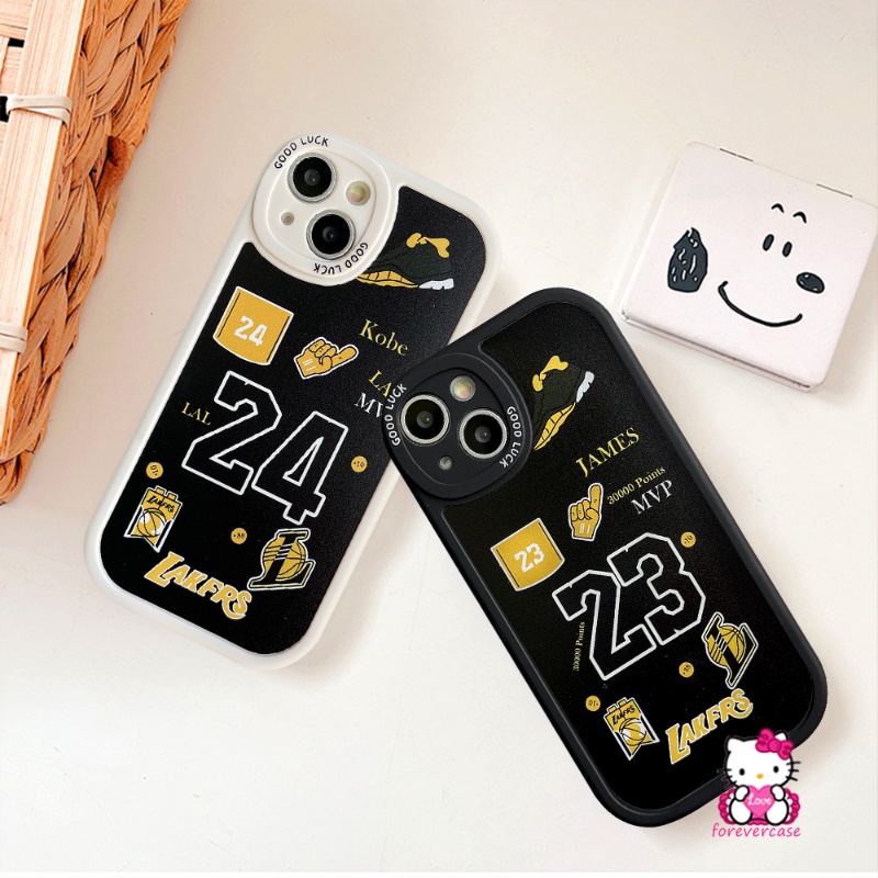 Casing Redmi Note8 9 9 9Pro 9s 8Pro 10 10s 11 11s 10Pro 11Pro Plus Redmi 10 9T 9A 9 10A 9C POCO M3 X3 10C Mi12 11 Lite 11T NFC Trendy Kobe James N.B.A Lakers Label Soft TPU Sarung Cover Sarung