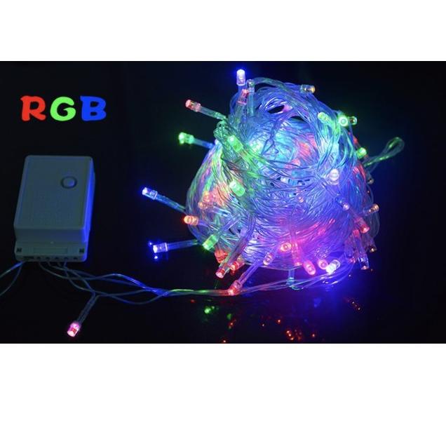 Discount2.2 Lampu Tumblr Kabel hitam String Led 10m 100 Led Hias Disco Warna Warni Motif Bulan binta