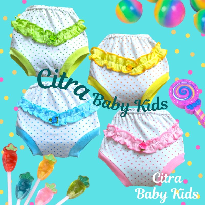 Celana Dalam Bayi Perempuan/Celana Bayi Pop Renda