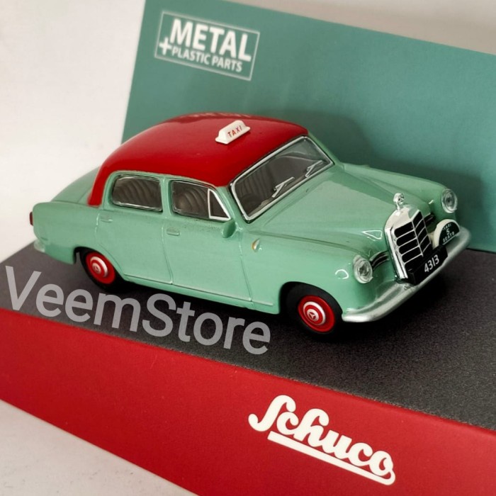 Die Cast 1:64 Mercedes Benz 180D Ponton Hong Kong Taxi[Schuco]