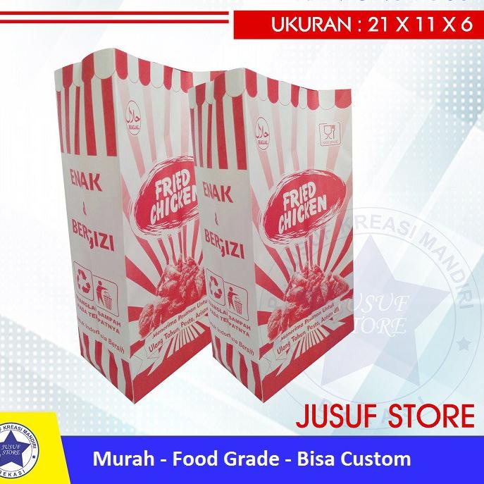 

❂❂❂ Kantong | paperbag fried chicken isi 250 pcs