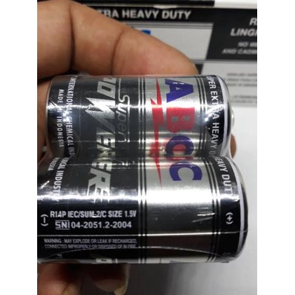 baterai abc size C batre abc super power tipe C batteries