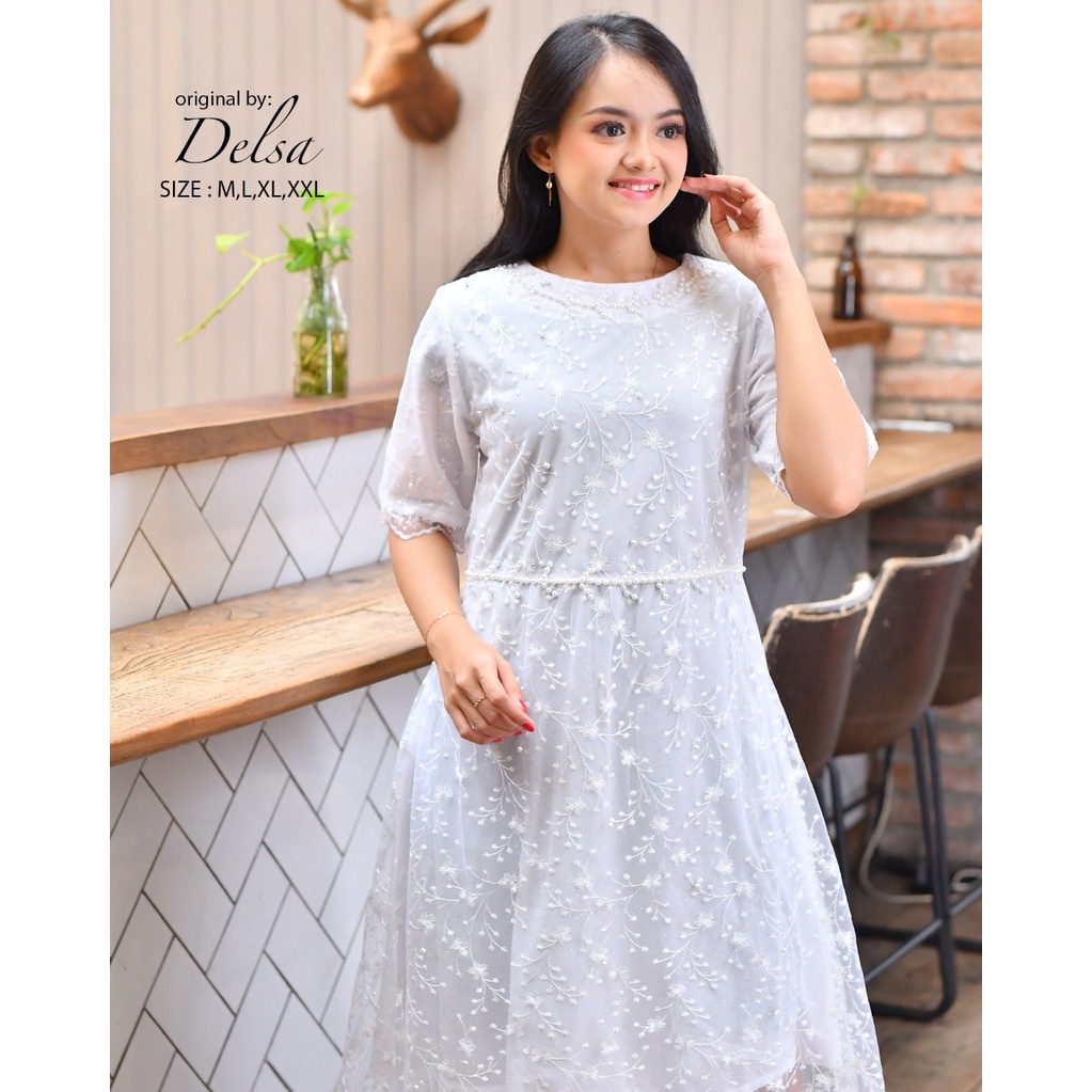 DRESS TULLE FULL FURING DRESS KONDANGAN DRESS PAYET