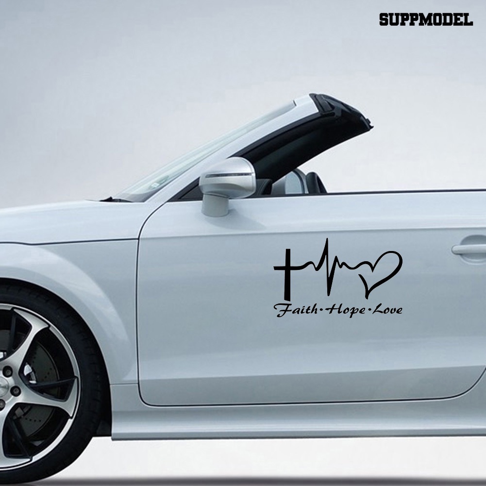 [Dekorasi] 14.6cm x 9CM Doa Cinta Doa Yesus Vinyl Stiker Mobil Decal Decor