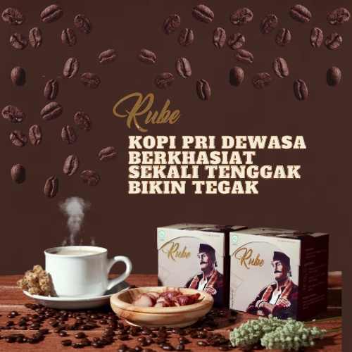 KOPI RUBE Minuman Kopi Bubuk Arabika Herbal Alami Penambah Sta-mina Pria Dewasa Ku-at Tahan Lama Kop
