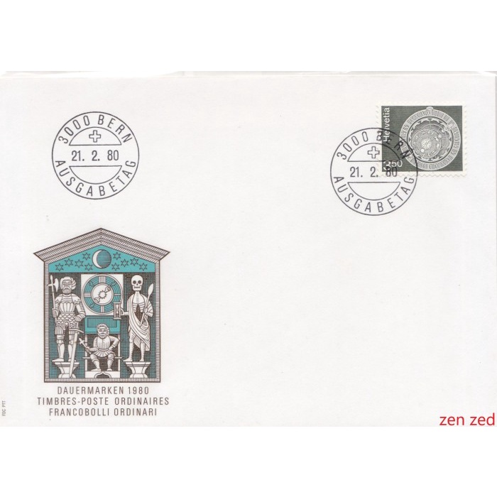 

A530 Prangko Swiss FDC 1980 Astronomy 1 Pcs