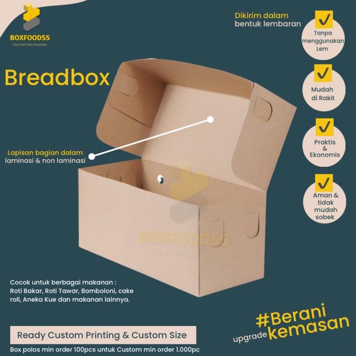 

Box Roti Panggang - Box Donut Uk 22X10X10Cm Kraft Paper Best Seller 068