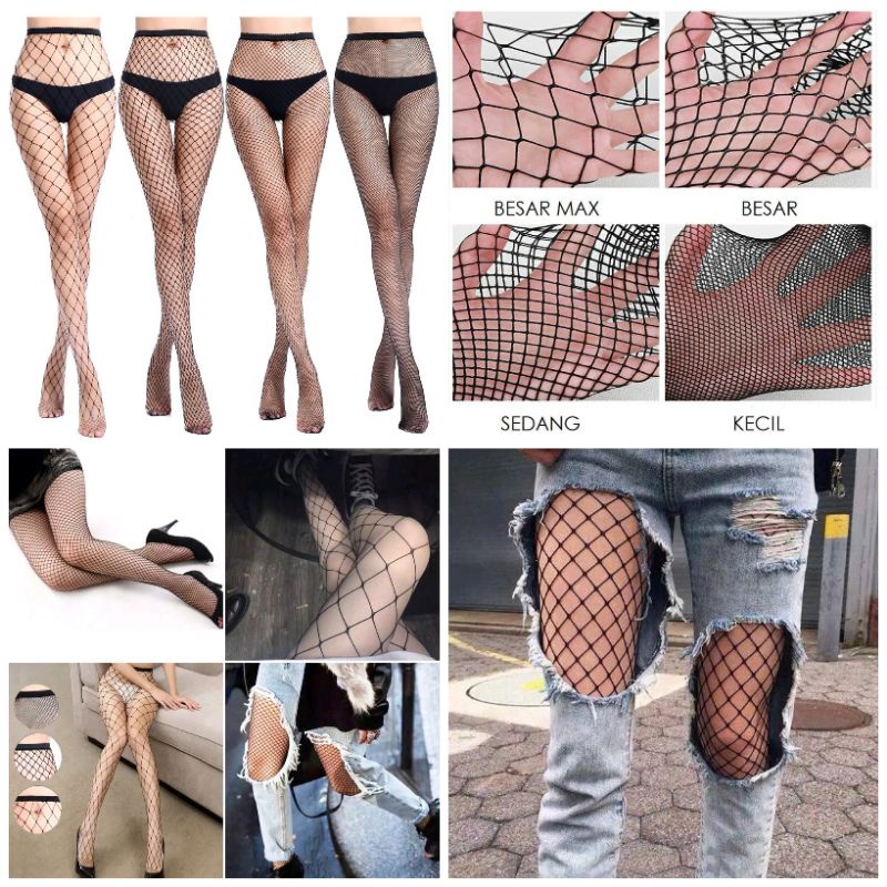 Stocking jaring lingerie model Celana