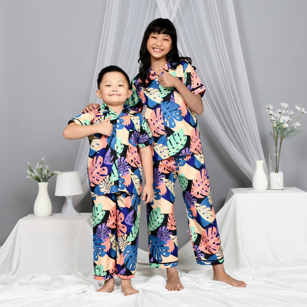 Monalisa Piyama Anak Perempuan 10 - 12 Tahun ( Junior Size 12 ) Motif Karakter