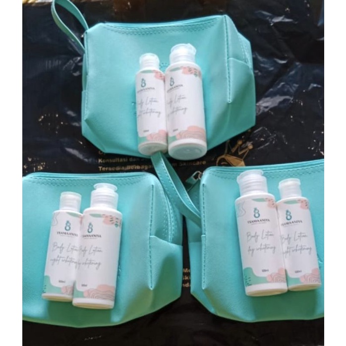 HB  BPOM pemutih badan Tsamaaniya siang dan malam hari