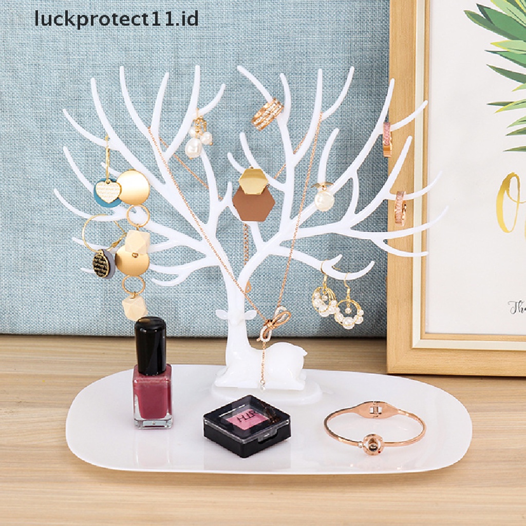 /Fashion Hot///tempat Perhiasan Gelang Liontin Rusa &amp; Display Stand Tray Tree Storage jewelry.