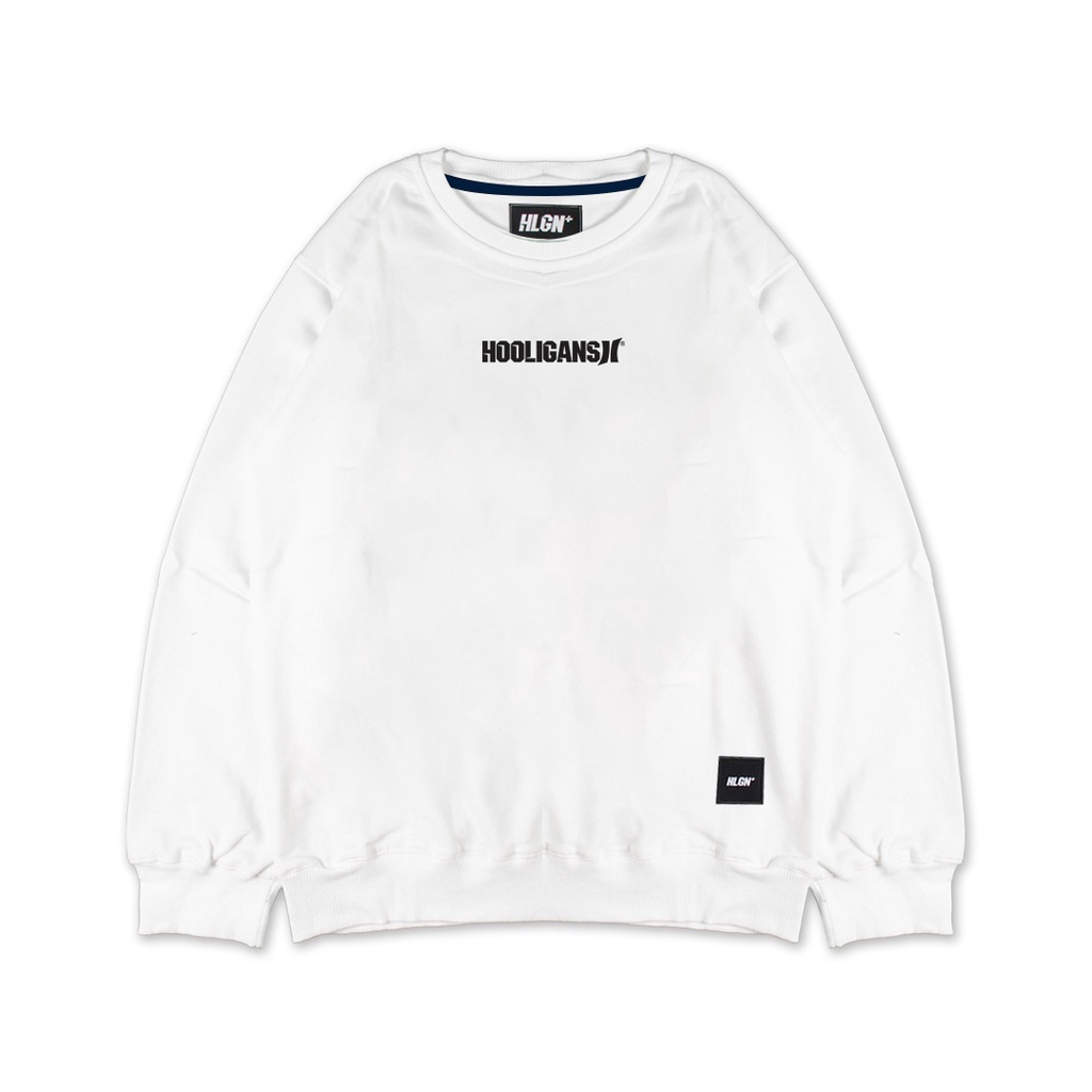 HOOLIGANS Sweater Crewneck Mauro - White