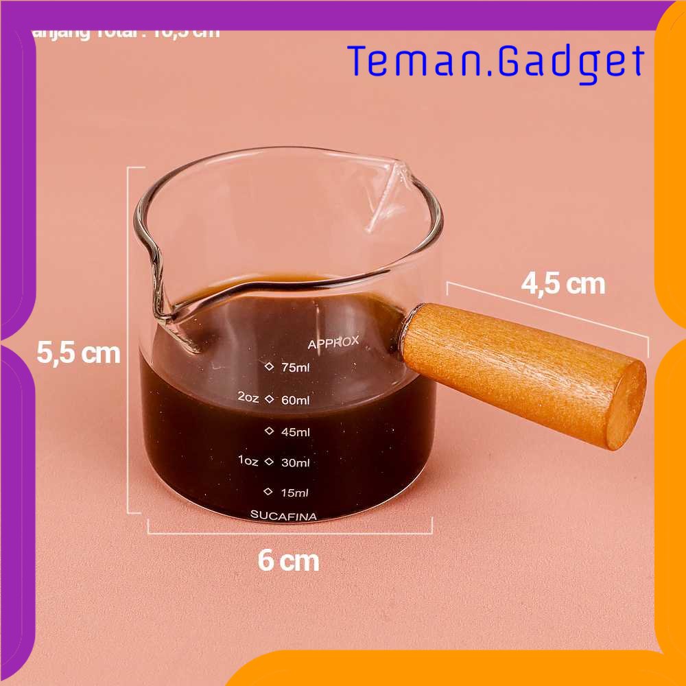 TG - DPR One Two Cups Gelas Takar Espresso Measuring Cup Double Mouth - S08