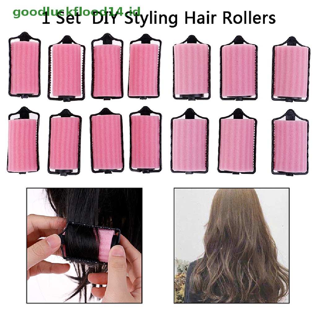 [GOOGFOUR] 6/8pcs Spons Busa Bantal Diy Styling Rambut Rol Pengeriting Pembuat Twist Alat [TOP]