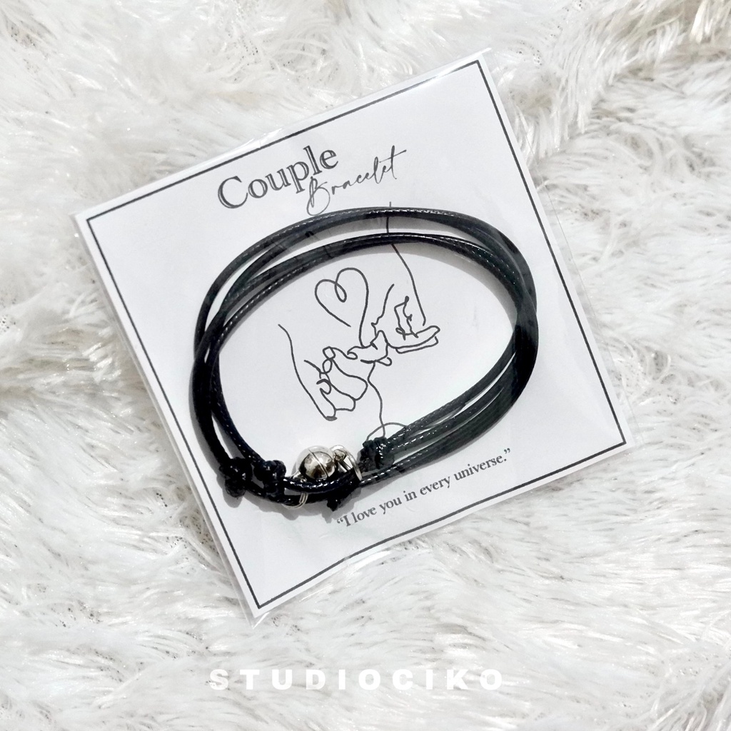 Gelang Couple Magnet Untuk Pasangan dan Sahabat / Gelang Persahabatan / Tambahan isi Hampers