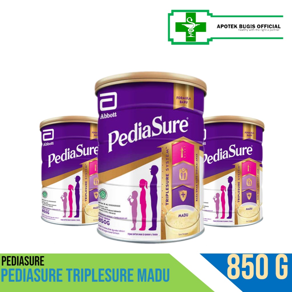 PEDIASURE Triplesure Madu 850 g Susu Formula Pertumbuhan Anak