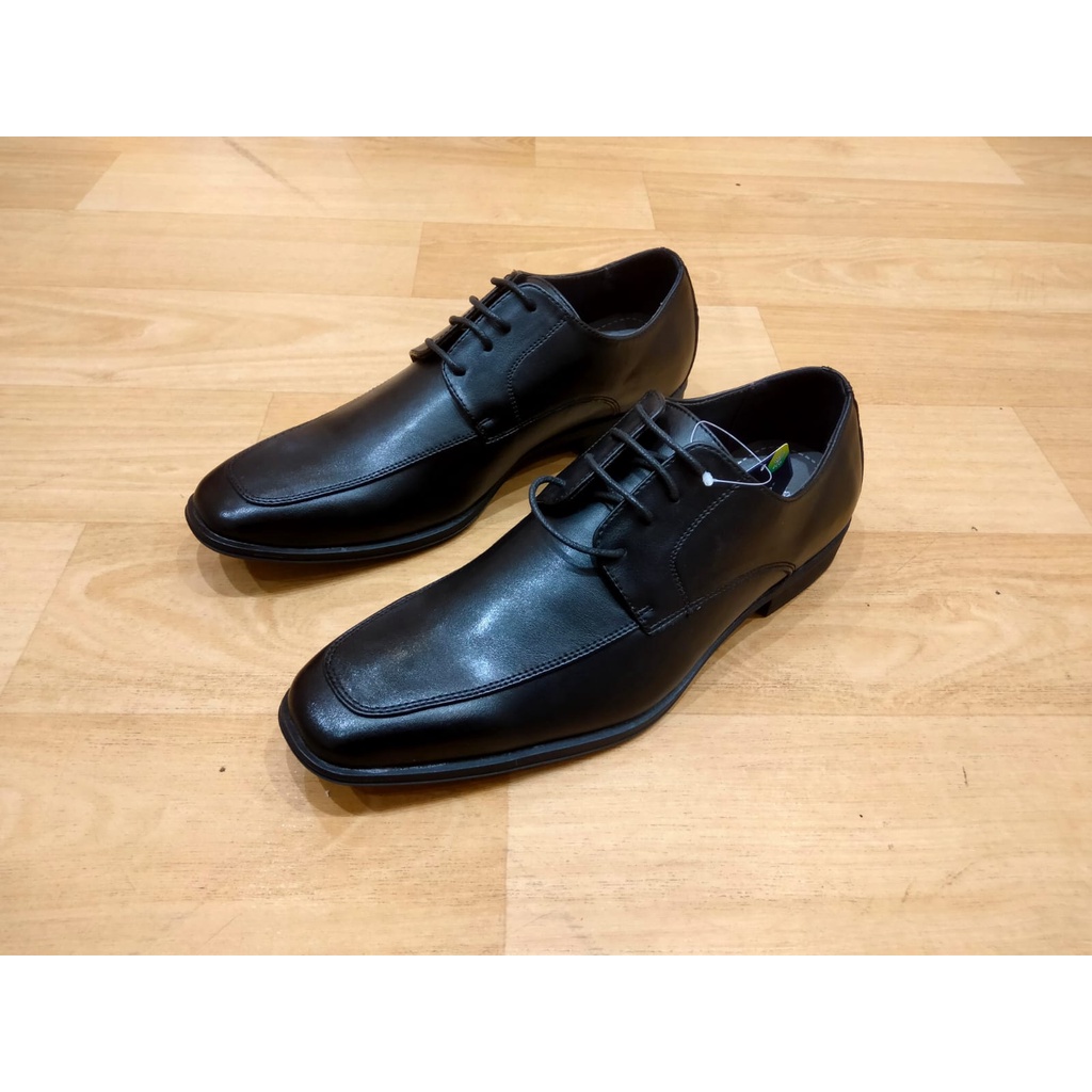 Sepatu Pantofel Pria Bata Original Terbaru Sepatu Kantor Bertali Bahan Sintetis Awet Warna Hitam