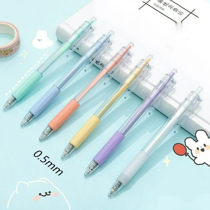 

KIYOWO Pulpen gel warna pastel//bolpen gel macaron 0,5 mm