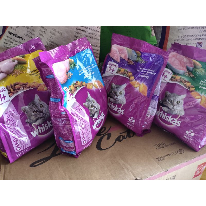 Whiskas makanan kucing 480gr