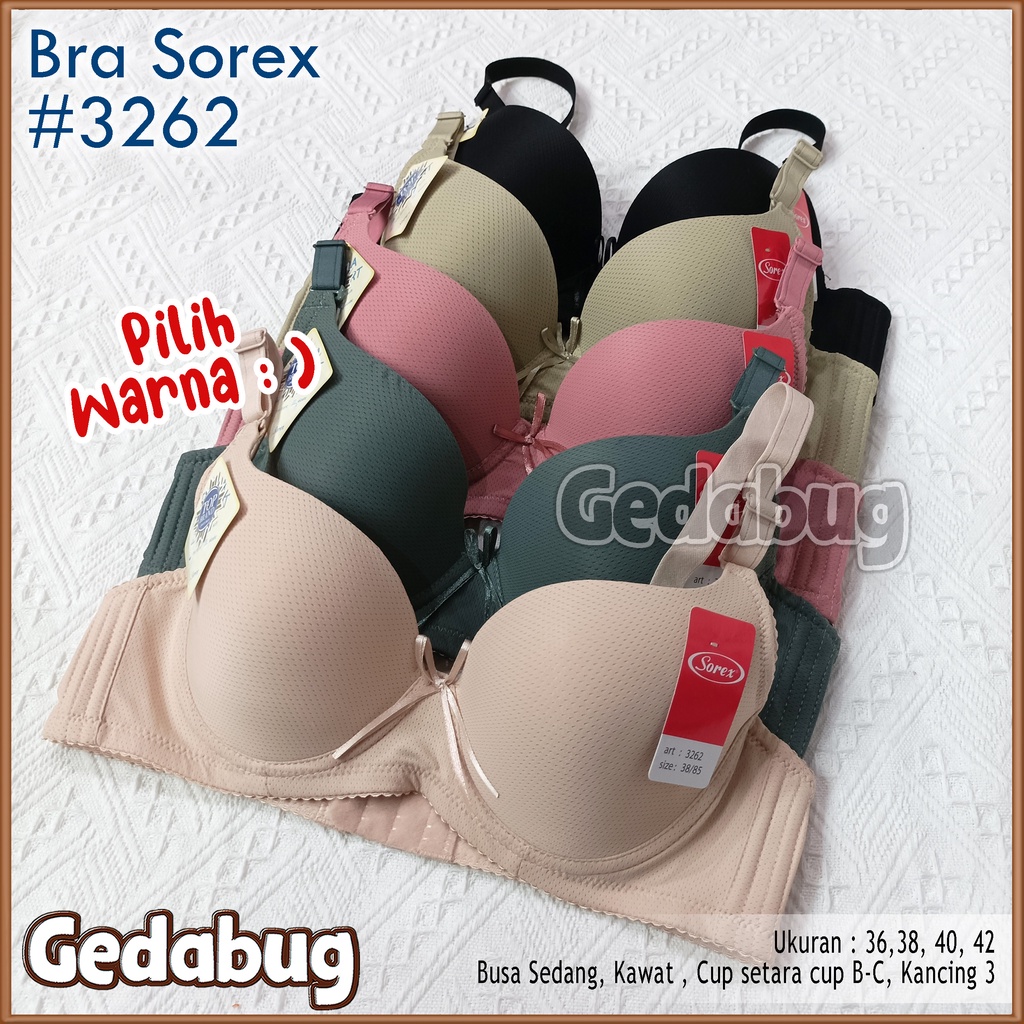 BH Bra Sorex 3262 Kawat Full Cup Sorex Kait 3 | BH sorex 3262 Busa dan kawat - Gedabug
