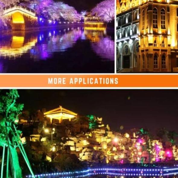 Top Rating LAMPU SOROT LED RGB 50W 220V ANTI AIR WARNA WARNI LED SOROT RGB REMOT 50WATT