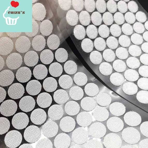 

[L-4-1 ☛] [10mm] 100 Pairs Sticker Velcro Bulat | Busy Book | Double Sided Tape | Perekat | Stiker | Prepet | Prepetan | 1cm-murah
