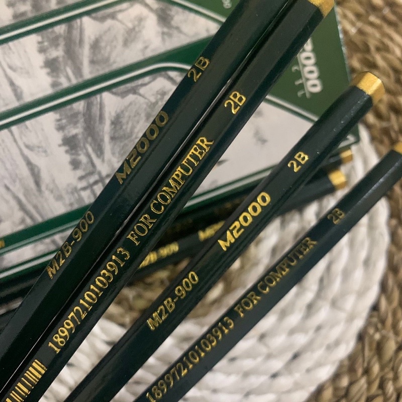 

12PCS PENSIL M2000 HIJAU 2 B HARGA1 LUSIN