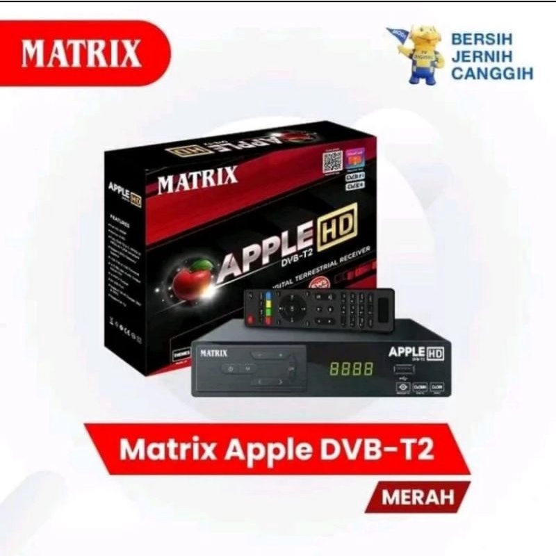 SET TOP BOX STB Matrix Apple hd merah kuning Tanaka T2 new Hinomaru  SUPER HD  SIARAN TV DIGITAL RECEIVER SNI PLUS KABEL RCA DVB T2 4K UHD4K TV Box High Definition Terrestrial Receiver RCA HDMI STB TV TABUNG LED LCD