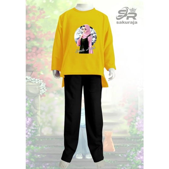 BAJU SETELAN ANAK VIRAL/ONE SET VIRAL/MODEL KEKINIAN/UMUR 3-13 TAHUN