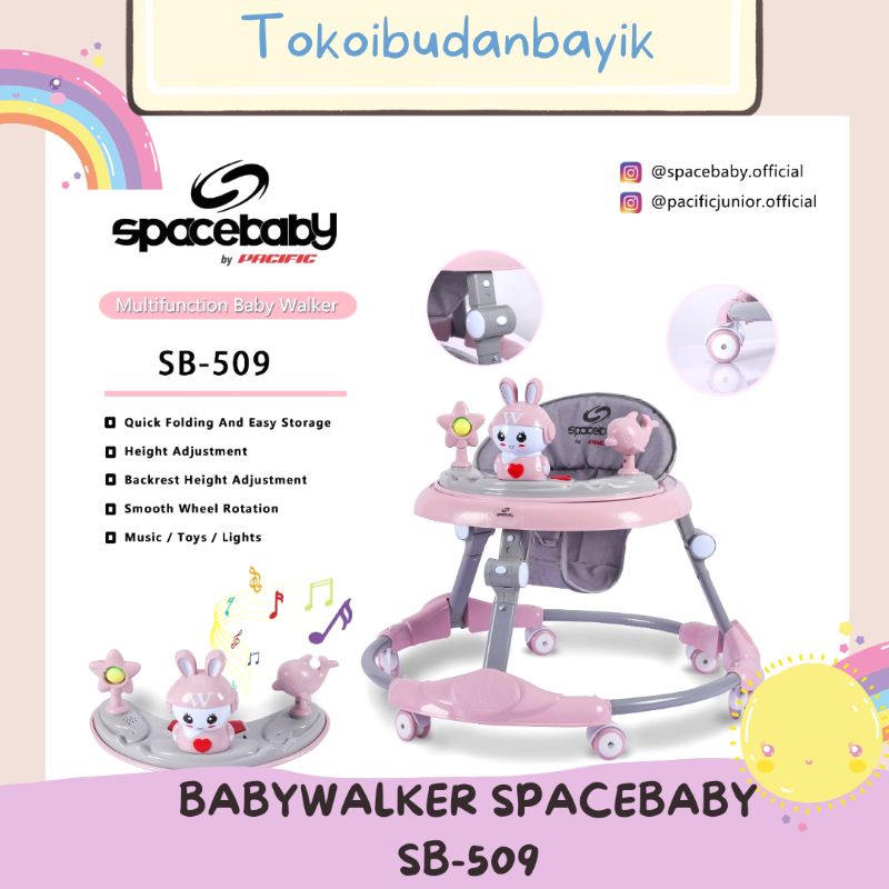 FREE ALAS, PACKING BUBBLE DAN BONUS BATERAI baby walker spacebaby SB 613/sb 611/sb509 babywalker