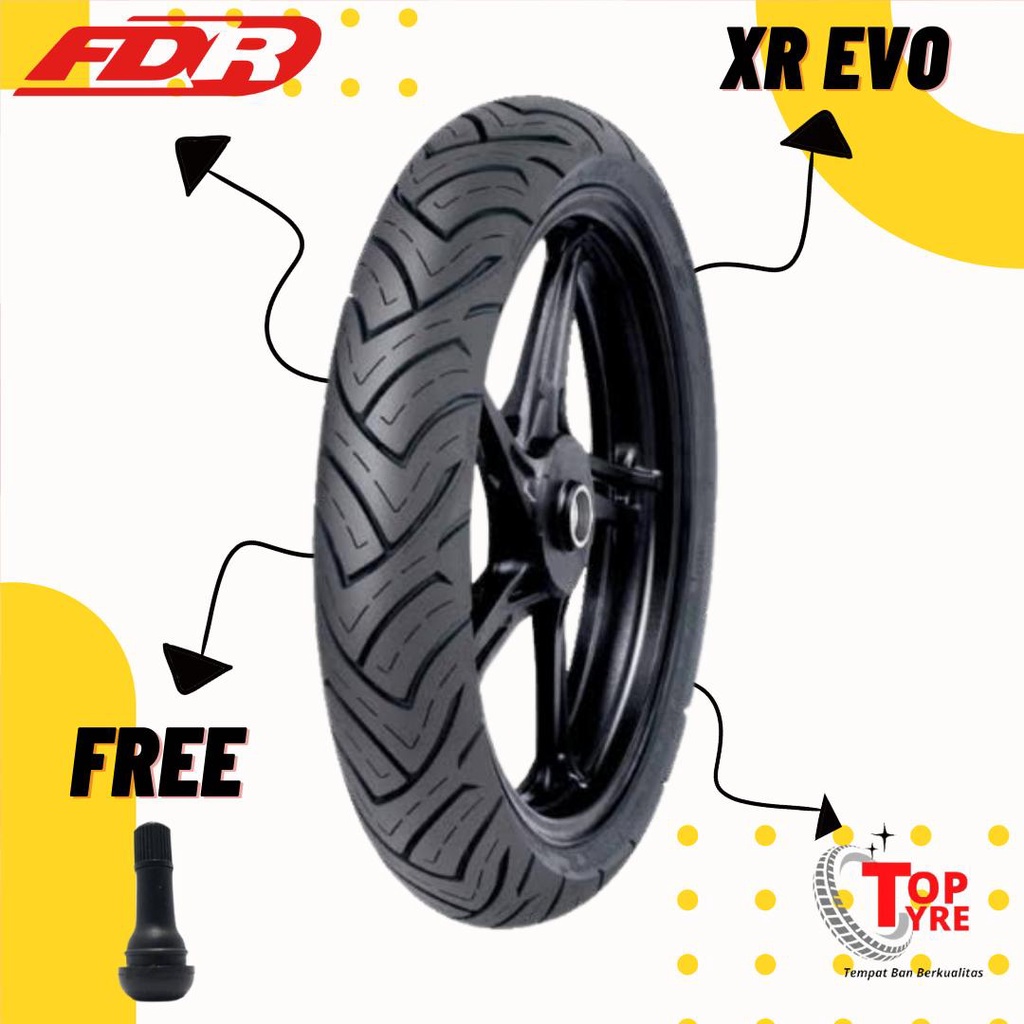 BAN MOTOR MATIC RING 14 // FDR SPORT XR EVO 100/70-14 TUBELESS // BAN MOTOR MIO, BEAT, XEON, VARIO