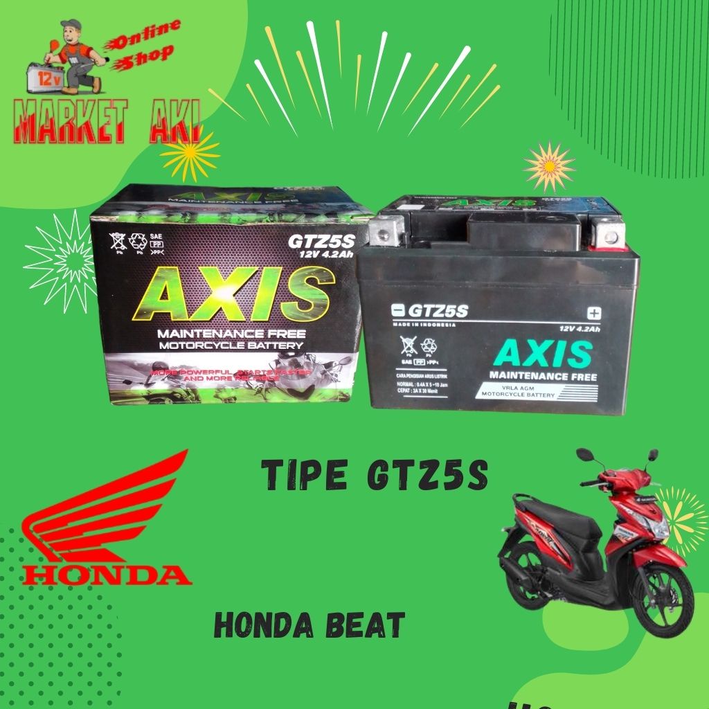 Aki Motor Honda Beat