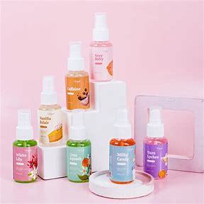 Holigrels - Bodymist Holigrels Parfume ody Mist by Holigrels 75ml | Vanilla Eclair | Milky Candy I Yuzu Lychee | White lily | Lime Squash | Very Baby | Caffeine | Midnight | Strawberry | Green Apple | Popcorn | Original Cake 75ml