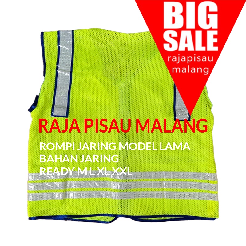 RPM Rompi Jaring Security Scotlight l Vest Satpam l Jala Satpam l Rompi Safety Scotlight Jaring Tebal