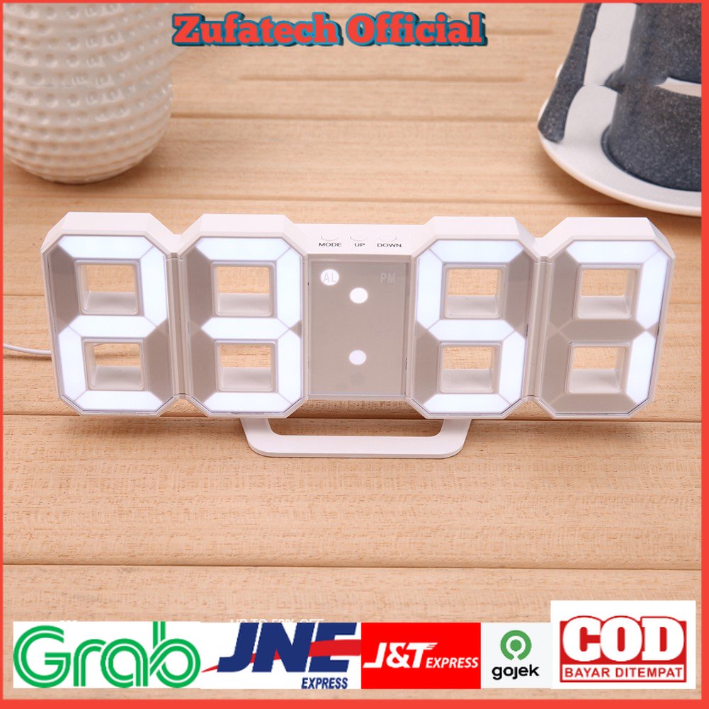 Taffware Jam Meja LED Digital Clock - TS-S60-W