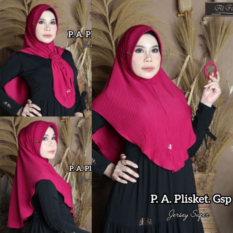 Jilbab hijab kerudung instan standard ori Al Faezya Pet Plisket Gesper (PPG) 1 brand dengan Doa Ibu