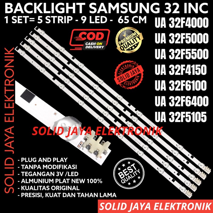 BACKLIGHT SAMSUNG 32 INCH INC LAMPU BL 9 KANCING 3 VOLT 9K 3V TV LED BERMUTU