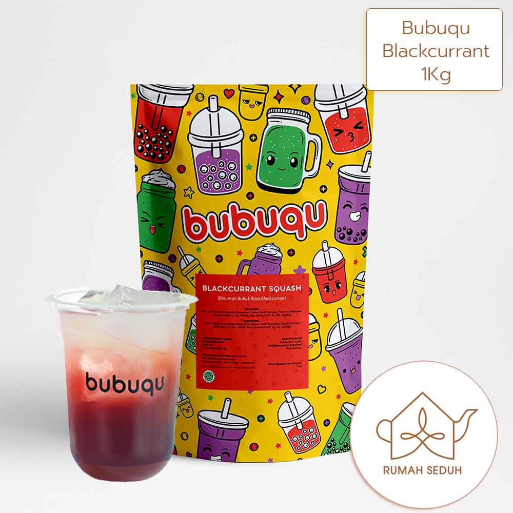 

1Kg Bubuqu Blackcurrant Powder Drink - Minuman Bubuk Black Currant