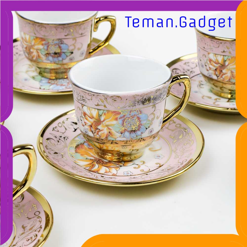 TG - DPR SUNFILI Cangkir Keramik Set 6 in 1 European Style - B50