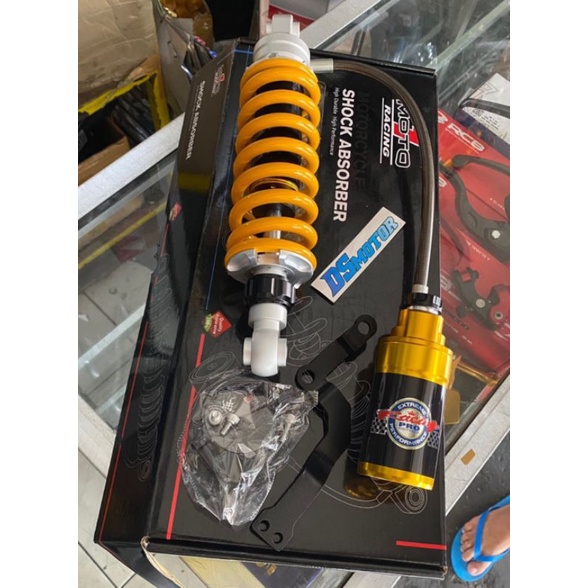 shock shockbreaker sekok belakang rear kawasaki moto1 racing tabung pisah kuning ninjaR ninjaSS ninj