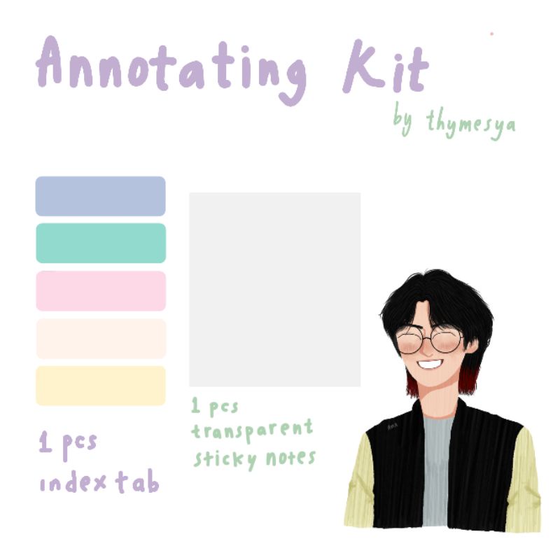 

Annotating Kit by Thymesya | Sticky Notes Index Tab Anotasi Annotating
