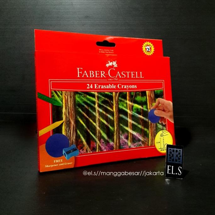 

Faber Castell Erasable Crayon Set 24 Warna