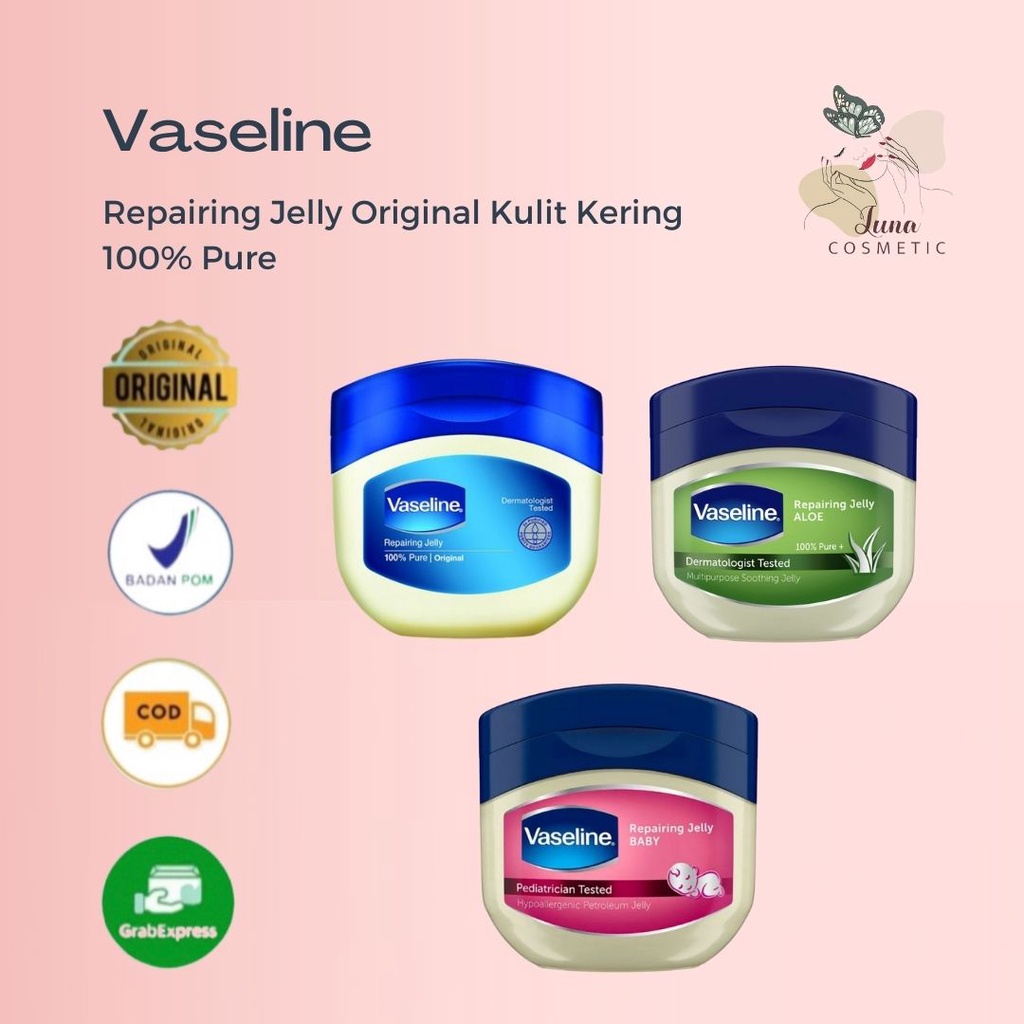 Vaseline Petroleum Jelly &amp; Repairing Jelly Aloe / Baby Jelly