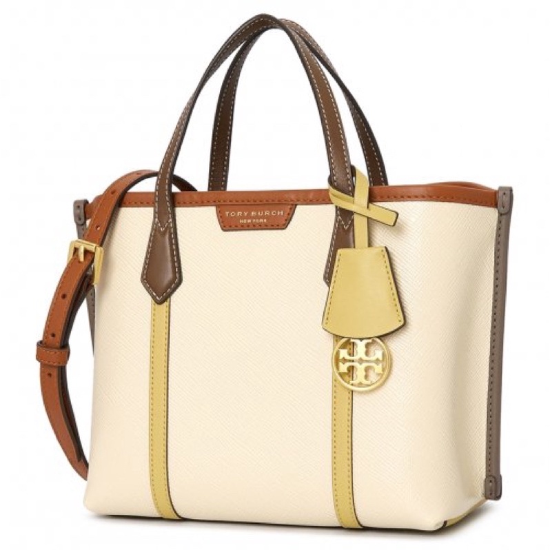 Tory Burch Perry Small Shopping Tote Bag In Navy 86541
