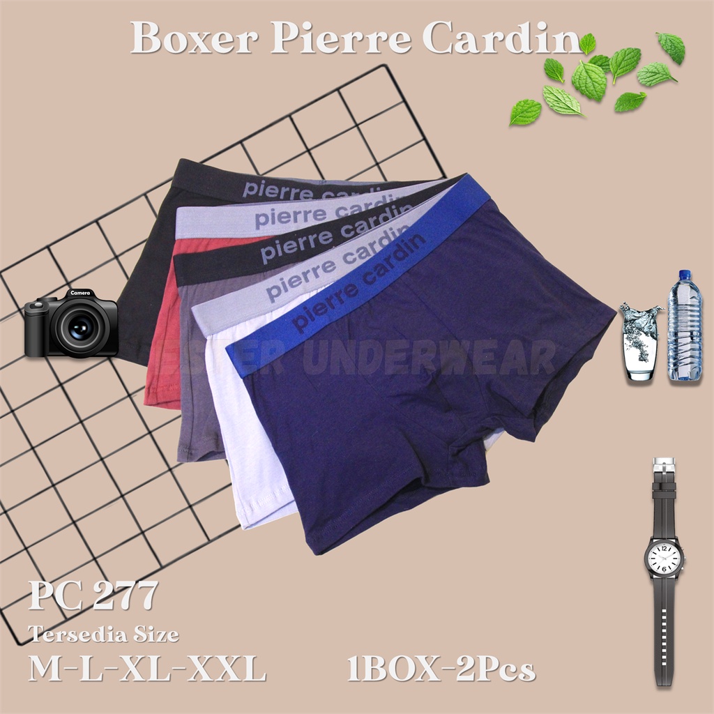 Pierre Cardin Celana Boxer Pria PC 277 1 Box isi 2Pcs