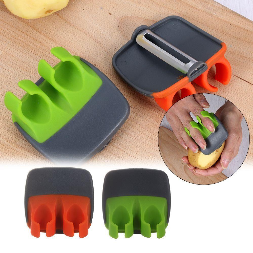 Preva 2pcs Pengupas Buah Home &amp; Living Cepat Stripping Double Fingers Gadget Dapur